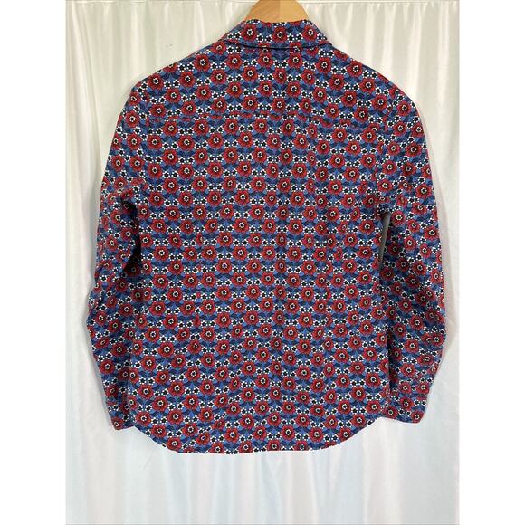 Women’s Boden Flower Top With Collar, Button Down Size Small, Blouse Classy - Picture 4 of 4